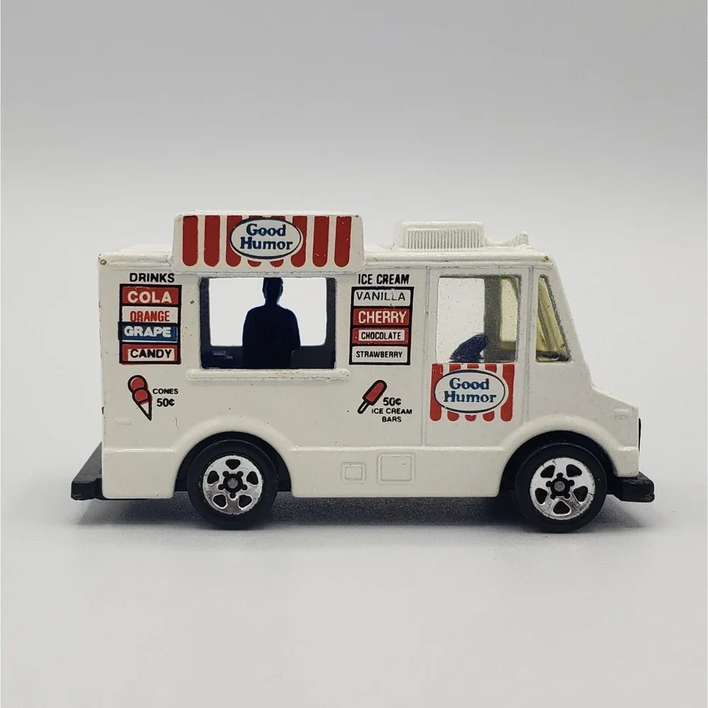 Vtg 1983 Hot Wheels Good Humor Blue White Ice Cream Truck Mattel‎ EUC